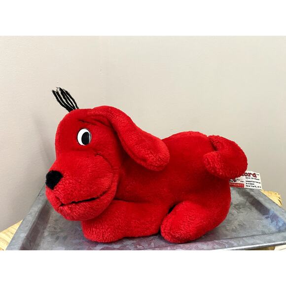Vintage 90's Scholastic Side Kicks Clifford the Big Red Dog Plush - Picture 1 of 10
